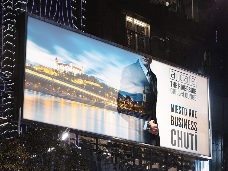 Aucafe billboard