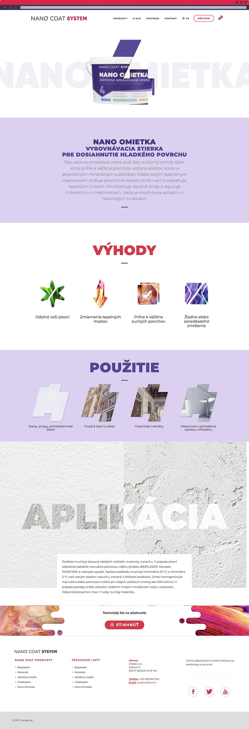 NanoCoat System - produktová stránka