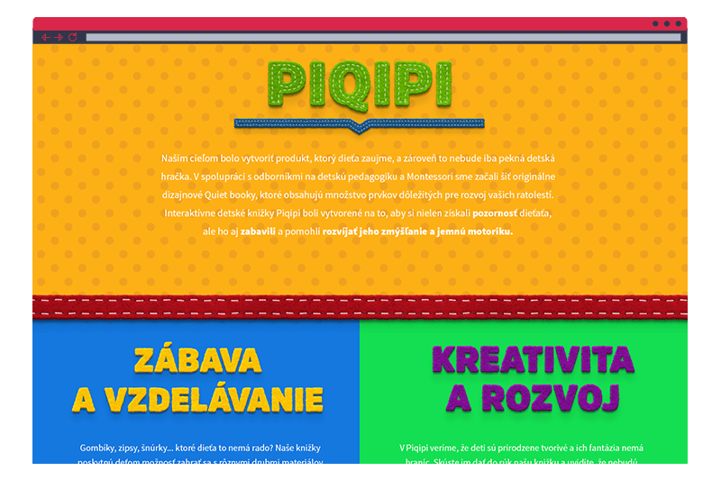Piqipi - webstránka