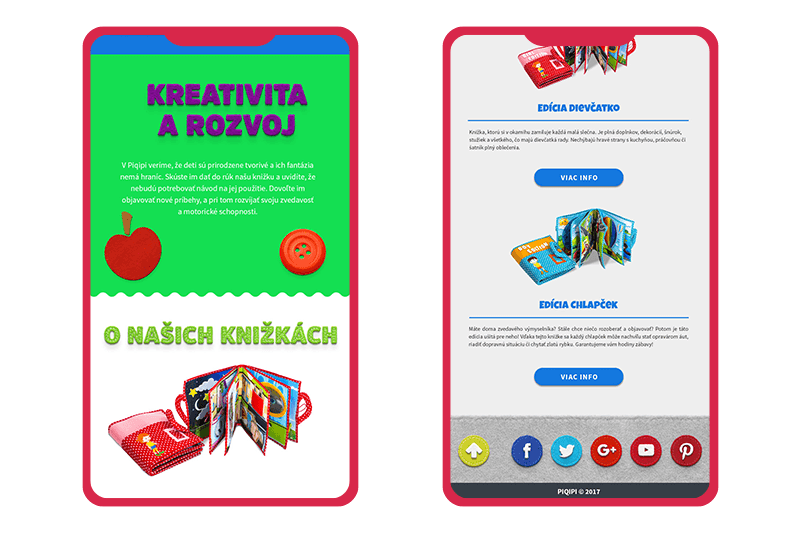 Piqipi - webstránka