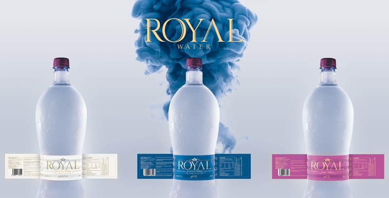 Royal water etikety